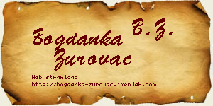 Bogdanka Zurovac vizit kartica